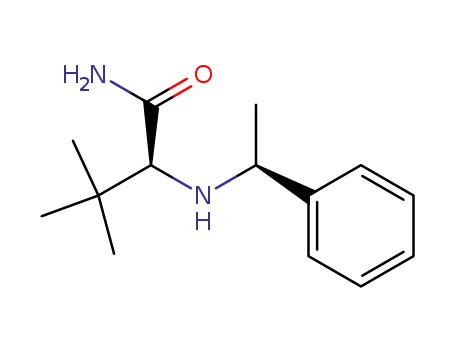 Molecular Structure of 75158-11-1 (2-<(S)-α-methylbenzylamino>-3,3,dimethylbutyramide)