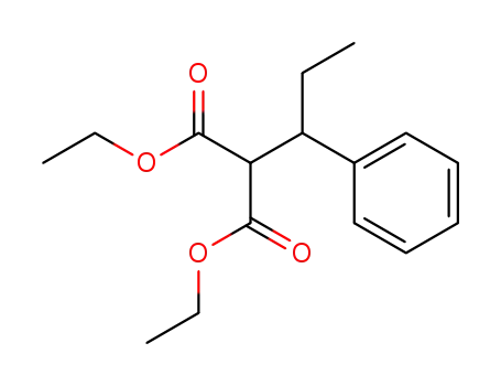 Molecular Structure of 37556-02-8 (Diethyl 2-(1-phenylpropyl)propanedioate)