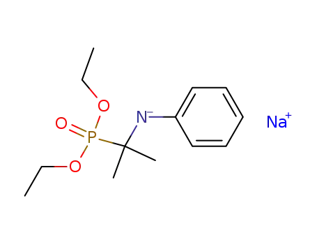 diethyl 1-anilino-1-methylethylphosphonate amino-anion, sodium salt