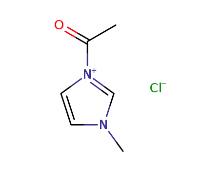 Molecular Structure of 28712-12-1 (1H-Imidazolium, 1-acetyl-3-methyl-, chloride)