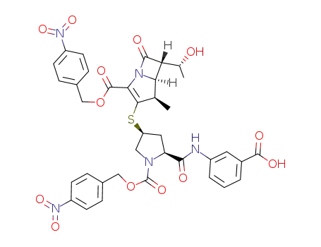 2-[(4-Nitrophenyl)methyl] (4R,5S,6S)-3-[[(3S,5S)-5-[[(3-carboxyphenyl)amino]carbonyl]-1-[[(4-nitrophenyl)methoxy]carbonyl]-3-pyrrolidinyl]thio]-6-[(1R)-1-hydroxyethyl]-4-methyl-7-oxo-1-azabicyclo[3.2.0]hept-2-ene-2-carboxylate