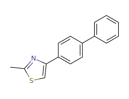 Molecular Structure of 24864-19-5 (4-(4-BIPHENYLYL)-2-METHYLTHIAZOLE)