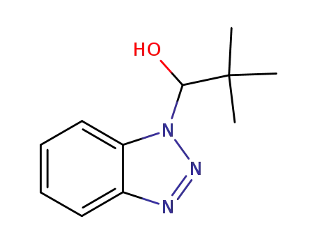Molecular Structure of 111507-83-6 (1-Benzotriazol-1-yl-2,2-dimethyl-propan-1-ol)