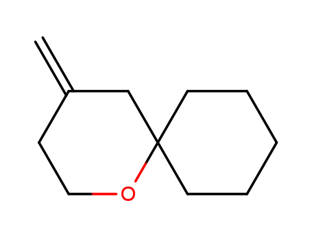 Molecular Structure of 62062-84-4 (1-Oxaspiro[5.5]undecane, 4-methylene-)