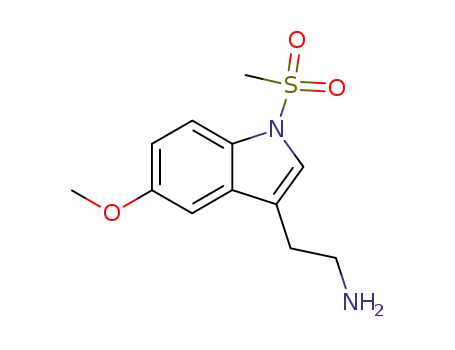 Molecular Structure of 627086-10-6 (2-(1-methanesulfonyl-5-methoxy-1H-indol-3-yl)ethylamine)