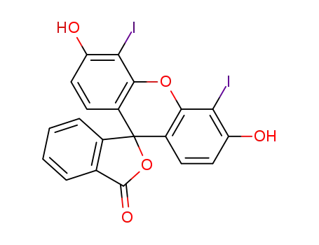 Molecular Structure of 38577-97-8 (DIIODOFLUORESCEIN)