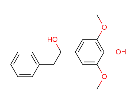 Molecular Structure of 19566-78-0 (1-(3,5-Dimethoxy-4-hydroxyphenyl)-2-phenylethanol)