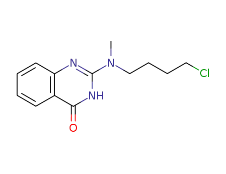 2-<N-(4-chlorobutyl)-N-methylamino>-4(3H)-quinazoline