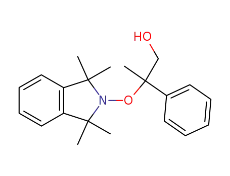 Molecular Structure of 97141-93-0 (2-phenyl-2-(1,1,3,3-tetramethylisoindolin-2-yloxy)propan-1-ol)