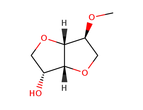 Molecular Structure of 6941-54-4 ((1R,4S,5R,8R)-4-methoxy-2,6-dioxabicyclo[3.3.0]octanol)