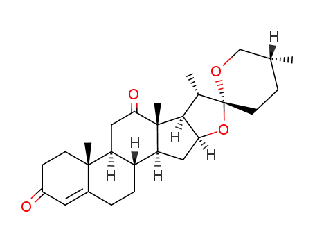 Molecular Structure of 6875-60-1 (25R-spirost-4-ene-3,12-dione)