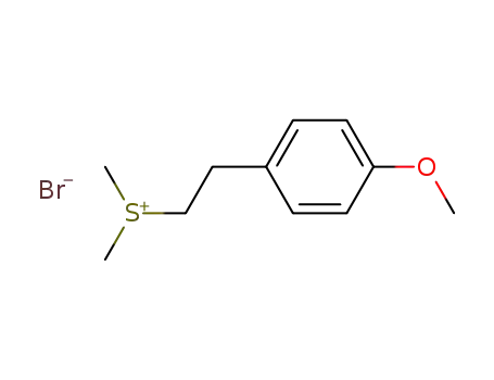 Molecular Structure of 17277-96-2 (Sulfonium, [2-(4-methoxyphenyl)ethyl]dimethyl-, bromide)