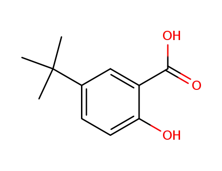Molecular Structure of 16094-31-8 (5-(1,1-dimethylethyl)salicylic acid)
