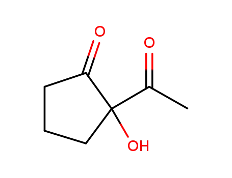 Molecular Structure of 1262892-77-2 (2-acetyl-2-hydroxycyclopentanone)