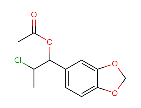 acetic acid-(1-benzo[1,3]dioxol-5-yl-2-chloro-propyl ester)