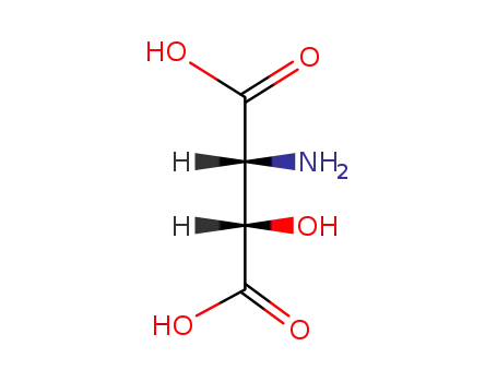 Molecular Structure of 1186-90-9 ((2S,3R)-2-amino-3-hydroxy-butanedioic acid)