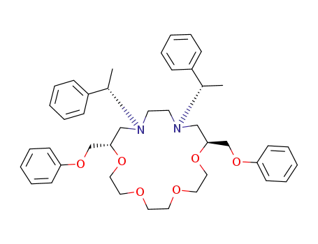 Molecular Structure of 1202242-77-0 ((6S,17S)-1,4-di[N-(S)-α-phenylethyl]-1,4-diaza-6,17-diphenoxymethyl-7,10,13,19-tetraoxacyclooctadecane)