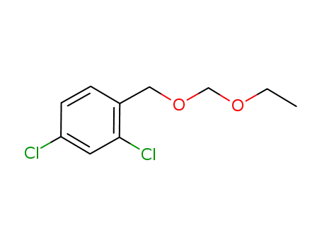 Molecular Structure of 1058649-24-3 (2,4-dichloro-1-[(ethoxymethoxy)methyl]benzene)