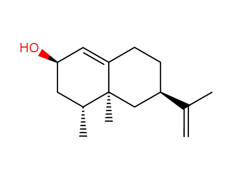 Molecular Structure of 50763-66-1 (4α,4aα-dimethyl-6β-(1-methylethenyl)-2,3,4,4a,5,6,7,8-octahydronaphthalene-2β-ol)