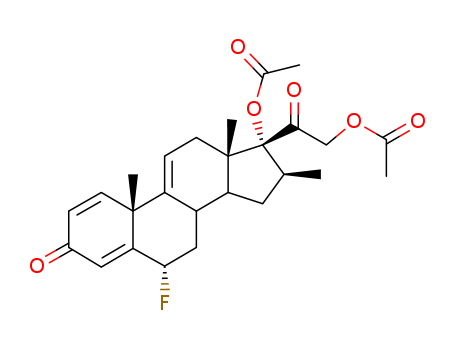 60864-39-3,6beta-fluoro-17,21-dihydroxy-16alpha-methylpregna-1,4,9(11)-triene-3,20-dione 17,21-di(acetate),6beta-fluoro-17,21-dihydroxy-16alpha-methylpregna-1,4,9(11)-triene-3,20-dione 17,21-di(acetate)
