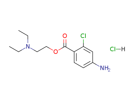 Benzoic acid,4-amino-2-chloro-, 2-(diethylamino)ethyl ester, hydrochloride (1:1)
