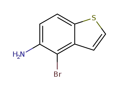 Molecular Structure of 4965-27-9 (4-bromo-5-aminobenzothiophene)
