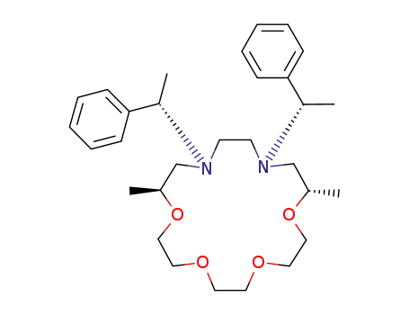 Molecular Structure of 1202242-75-8 ((6S,17S)-1,4-di[N-(S)-α-phenylethyl]-1,4-diaza-6,17-dimethyl-7,10,13,19-tetraoxacyclooctadecane)