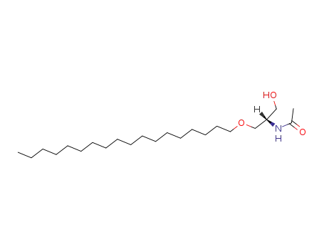 Molecular Structure of 82936-52-5 (1-Octadecyl-2-acetamido-sn-glycerol)