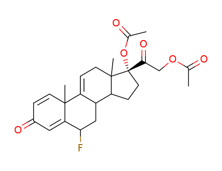 6beta-fluoro-17,21-dihydroxypregna-1,4,9(11)-triene-3,20-dione 17,21-di(acetate)
