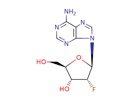 Molecular Structure of 20227-41-2 (9-(2-Deoxy-2-fluoro-beta-D-arabinofuranosyl)adenine)