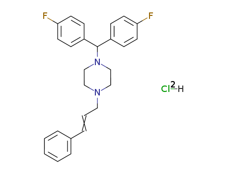 Piperazine,1-[bis(4-fluorophenyl)methyl]-4-[(2E)-3-phenyl-2-propen-1-yl]-, hydrochloride(1:2)