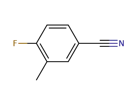 Molecular Structure of 185147-08-4 (4-Fluoro-3-methylbenzonitrile)