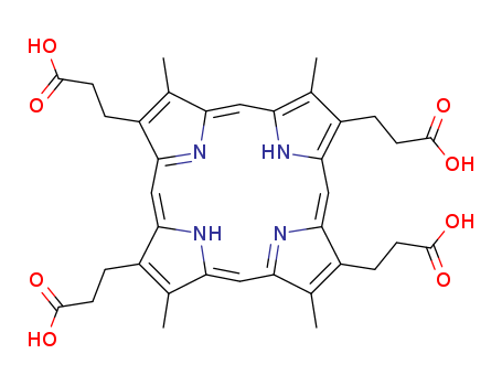 21H,23H-Porphine-2,8,12,18-tetrapropanoicacid, 3,7,13,17-tetramethyl-