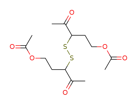 Molecular Structure of 106590-76-5 (bis-(3-acetoxy-1-acetyl-propyl)-disulfide)