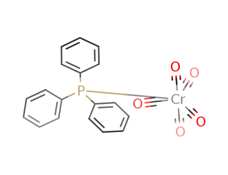 Molecular Structure of 14917-12-5 (Chromium,pentacarbonyl(triphenylphosphine)-, (OC-6-22)-)