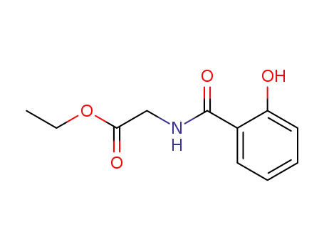 Molecular Structure of 5853-89-4 (ethyl 2-[(2-hydroxybenzoyl)amino]acetate)