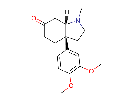 6H-Indol-6-one,3a-(3,4-dimethoxyphenyl)octahydro-1-methyl-, (3aS,7aS)-