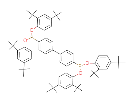 Molecular Structure of 38613-77-3 (Tetrakis(2,4-di-tert-butylphenyl)-1,1-biphenyl-4,4'-diylbisphosphonite)
