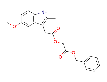Molecular Structure of 53164-08-2 ((5-Methoxy-2-methylindol-3-acetoxy)essigsaeurebenzylester)