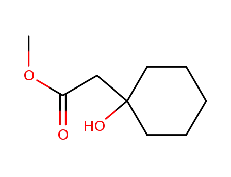 Molecular Structure of 61704-66-3 (methyl 2-(1-hydroxycyclohexyl)acetate)