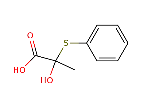 Molecular Structure of 408533-64-2 (Propanoic acid, 2-hydroxy-2-(phenylthio)-)