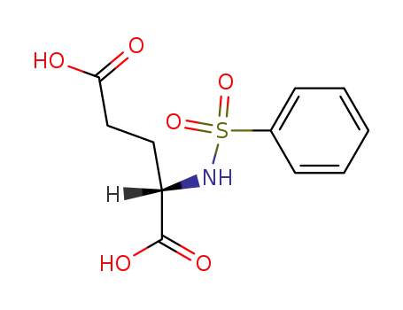 Molecular Structure of 20531-36-6 ((R)-(-)-N-(PHENYLSULPHONYL)GLUTAMIC ACID)