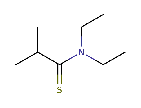 Molecular Structure of 72807-26-2 (Propanethioamide,  N,N-diethyl-2-methyl-)