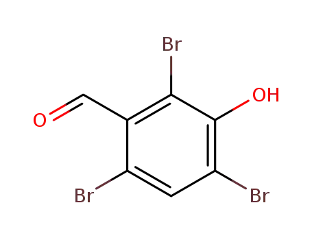 Molecular Structure of 2737-22-6 (3-HYDROXY-2,4,6-TRIBROMOBENZALDEHYDE)