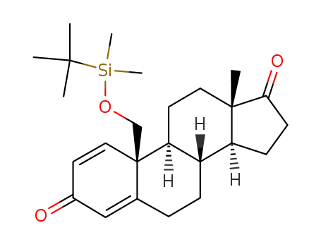 Molecular Structure of 194094-44-5 (19-tert-butyldimethylsilyloxy-androsta-1,4-diene-3,17-dione)