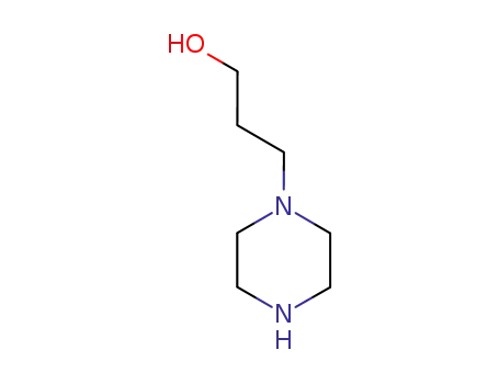 Molecular Structure of 5317-32-8 (1-Piperazinepropanol)