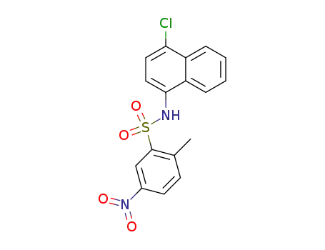 Molecular Structure of 858005-86-4 (2-methyl-5-nitro-benzenesulfonic acid-(4-chloro-[1]naphthylamide))