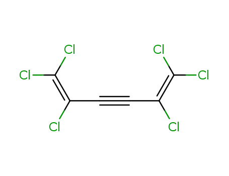 Molecular Structure of 816-36-4 (1,5-Hexadien-3-yne, 1,1,2,5,6,6-hexachloro-)