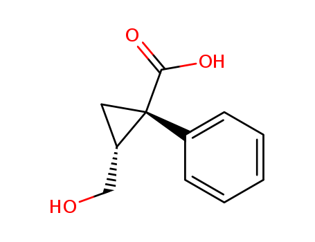 (1R,2R)-2-(Hydroxymethyl)-1-phenylcyclopropanecarboxylic acid