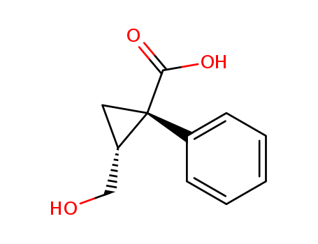 (1R,2S)-2-(Hydroxymethyl)-1-phenylcyclopropanecarboxylic acid